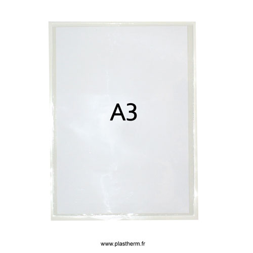 Pochette plastique adhésive transparente pour insertion document, direct  fabricant tous formats possible.