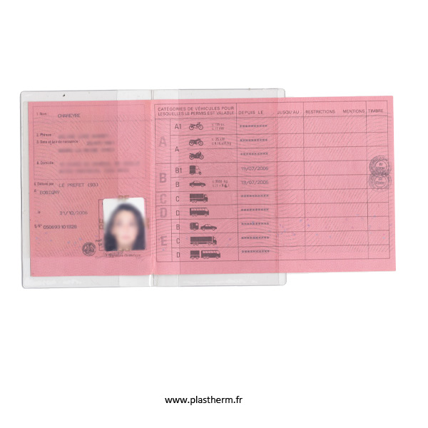 Porte-Permis de Conduire Personnalisable - Étui compact pour permis de  conduire, alliant praticité et protection - Petits Pois blancs fond rose