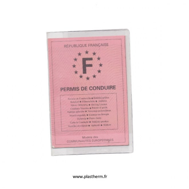 Pochette vignette assurance voiture - PLASTHERM