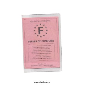 étui plastique pour permis de conduire