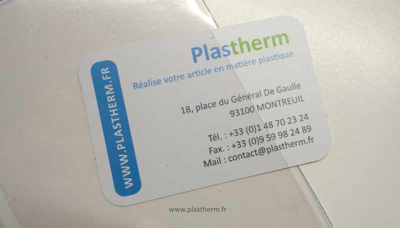 plastique transparent cristal